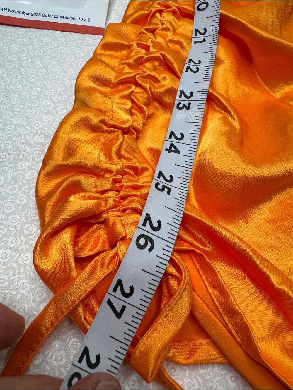 WILD FABLE Women Orange Satin look Tank Dress Adjustable Length Size M NWT - Picture 13 of 13